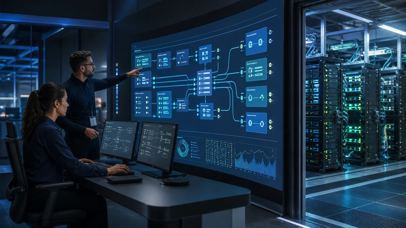 Arquitectos conectando nube, datos, aplicaciones e infraestructura